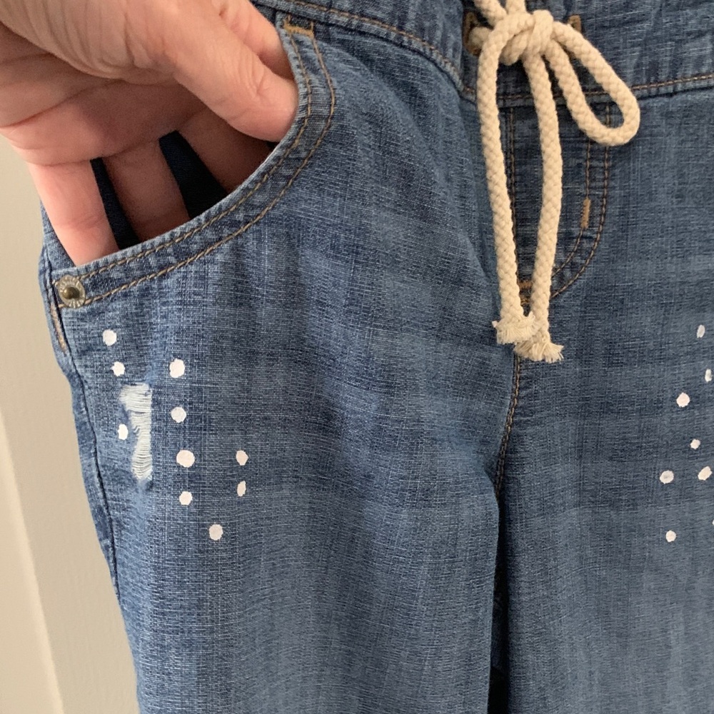 NWT! Justice - Embellished Denim Overalls - Adjustable Girls Size 7 - Picture 5 of 11